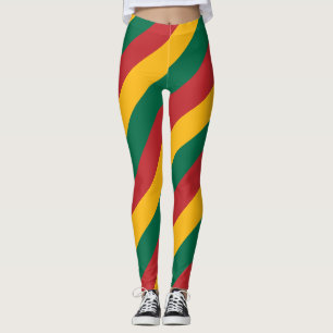 Litauische Farben für nationale Flaggen diagonal g Leggings