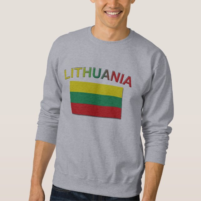 Litauische Flagge 4 Sweatshirt (Vorderseite)
