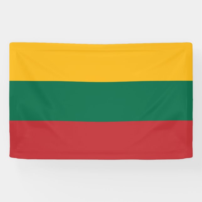 litauische Flagge Banner (Horizontal)