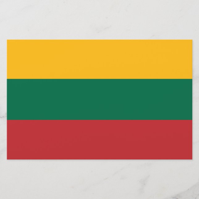 litauische Flagge Briefpapier (Vorderseite)
