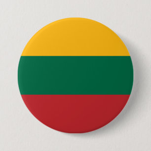 Litauische Flagge Button