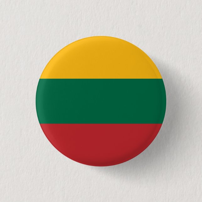 litauische Flagge Button (Vorderseite)