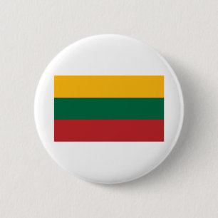 litauische Flagge Button