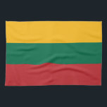 litauische Flagge Geschirrtuch<br><div class="desc">Patriotische Flagge Litauens.</div>
