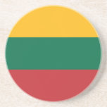 litauische Flagge Getränkeuntersetzer<br><div class="desc">Patriotische Flagge Litauens.</div>