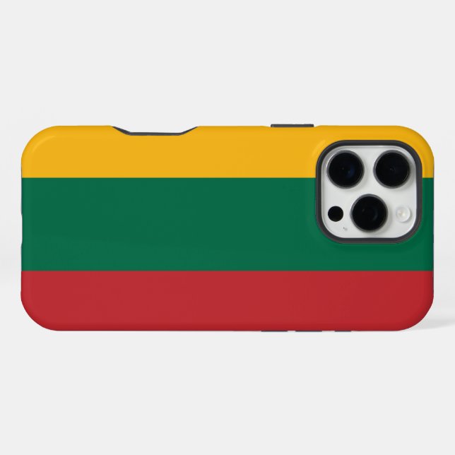 litauische Flagge iPhone 16 Pro Max Hülle (Rückseite (Horizontal))