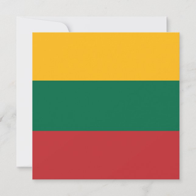 litauische Flagge Karte (Vorderseite)
