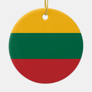 Litauische Flagge Keramik Ornament