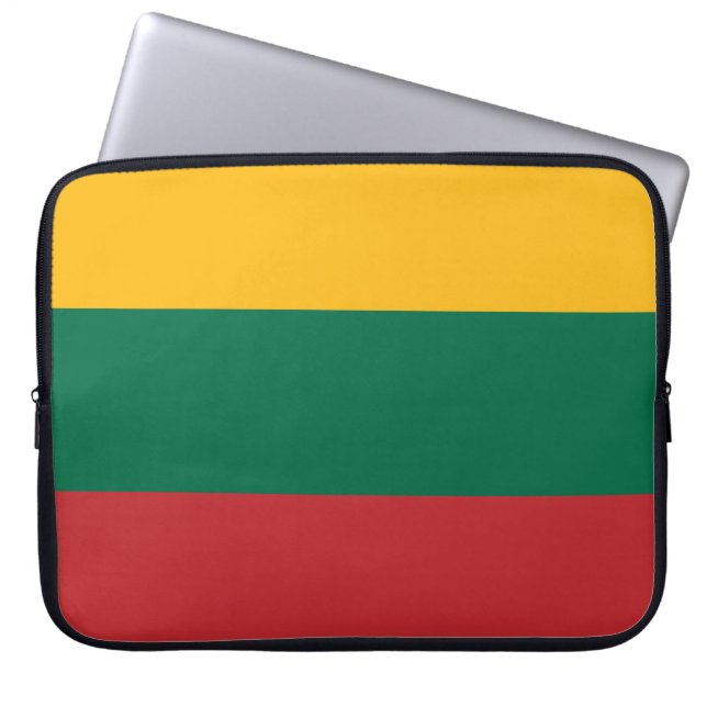 litauische Flagge Laptopschutzhülle (Vorderseite)