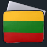 Litauische Flagge Laptopschutzhülle<br><div class="desc">Mehr Spaßerbstolzgeschenke sind- in meinem Speicher verfügbar!</div>