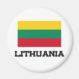litauische Flagge Magnet
