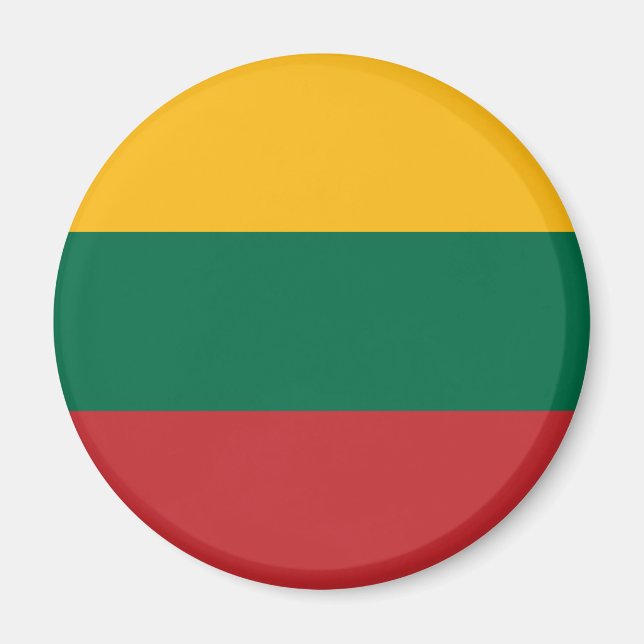 litauische Flagge Magnet (Vorne)