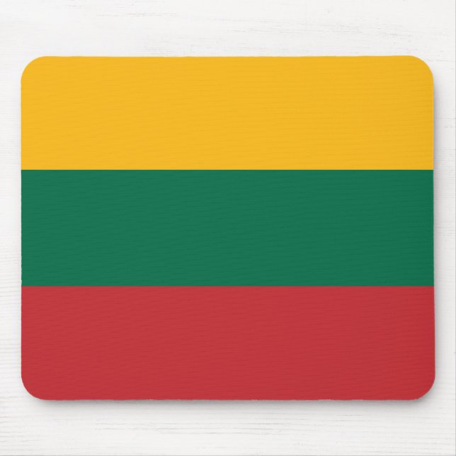 litauische Flagge Mousepad (Vorne)