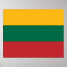 litauische Flagge Poster