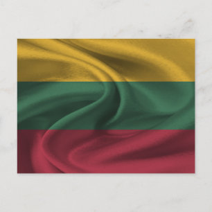 litauische Flagge Postkarte