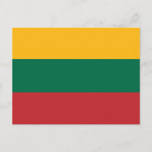 Litauische Flagge Postkarte