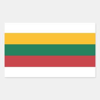 litauische Flagge Rechteckiger Aufkleber