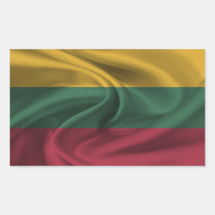 litauische Flagge Rechteckiger Aufkleber