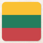 litauische Flagge Rechteckiger Pappuntersetzer<br><div class="desc">Patriotische Flagge Litauens.</div>