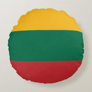litauische Flagge Rundes Kissen
