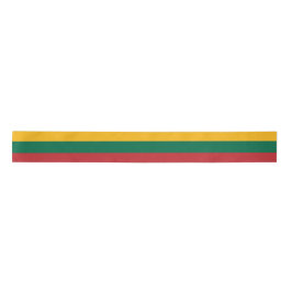 litauische Flagge Satinband