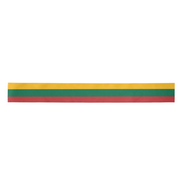 litauische Flagge Satinband (Vorderseite)