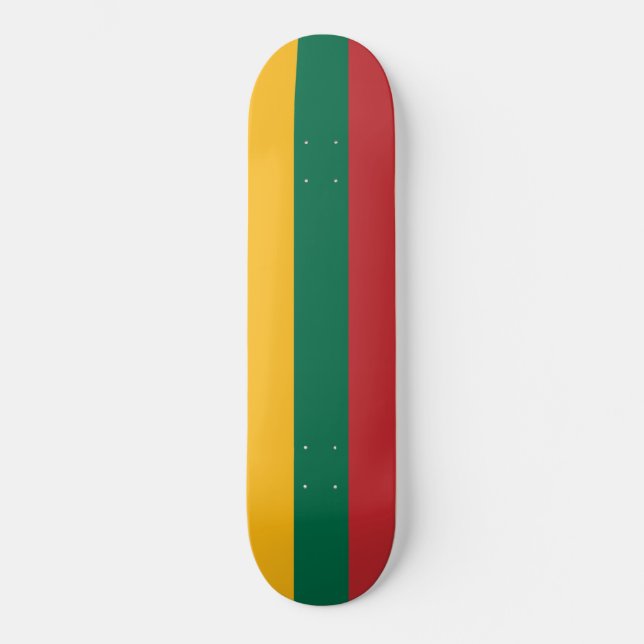 litauische Flagge Skateboard (Vorderseite)