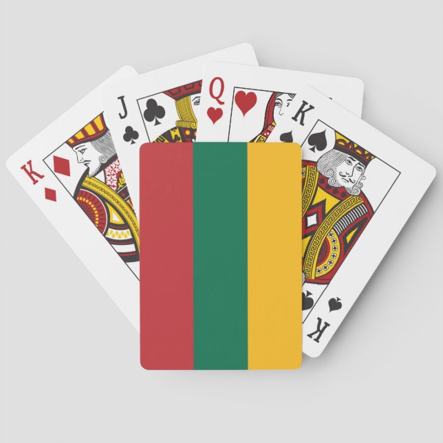 litauische Flagge Spielkarten (Rückseite)