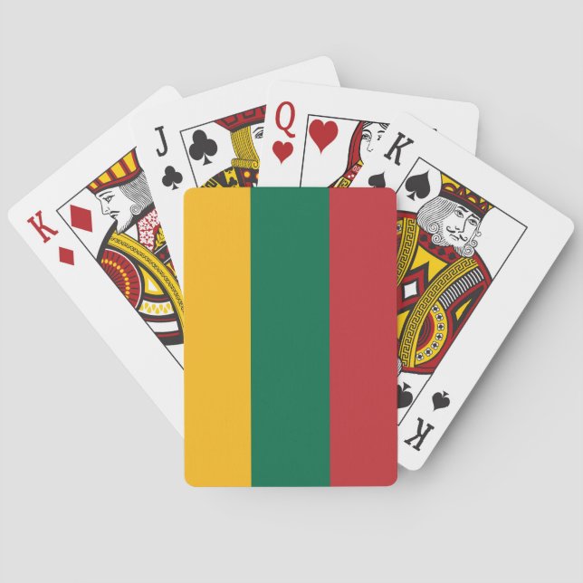 litauische Flagge Spielkarten (Rückseite)