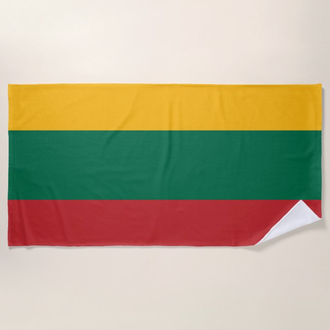 litauische Flagge Strandtuch (Vorderseite)