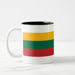 litauische Flagge Zweifarbige Tasse