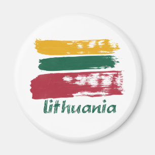 Litauische Flaggenentwürfe Magnet