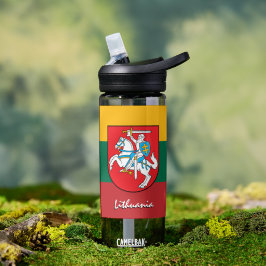 litauische Flasche, patriotische litauische Flagge Trinkflasche