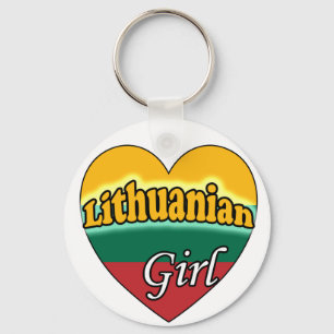 Litauische Girl Schlüsselanhänger