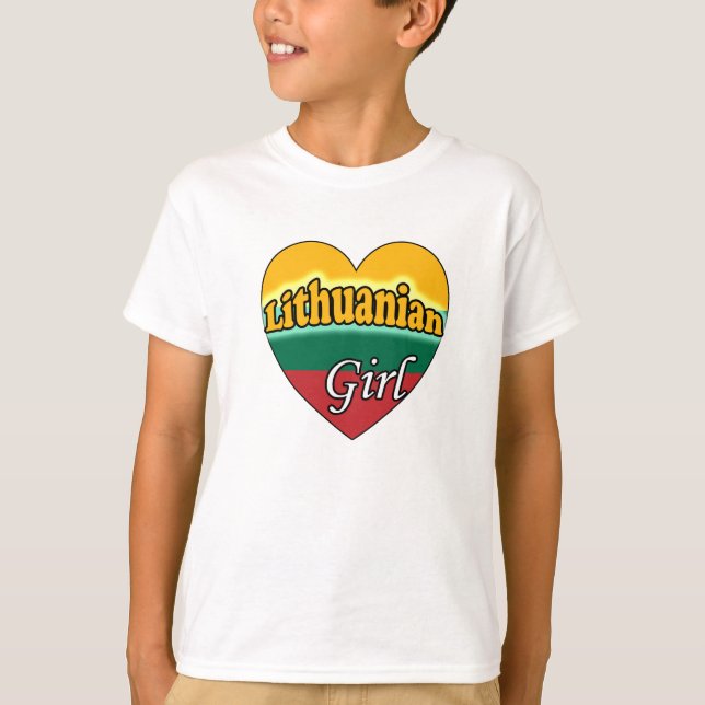 Litauische Girl T-Shirt (Vorderseite)