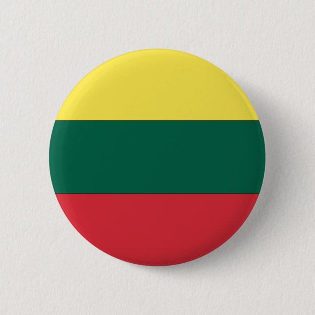 Litauische Staatsflagge Button (Vorderseite)