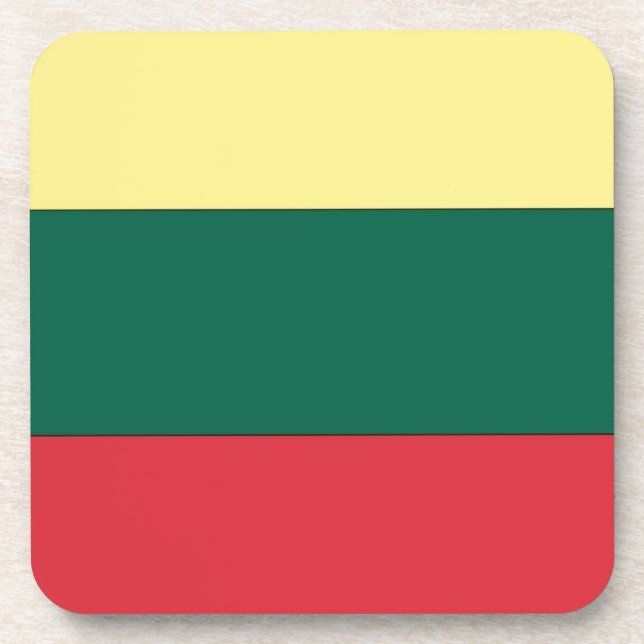 Litauische Staatsflagge Getränkeuntersetzer (Vorderseite)