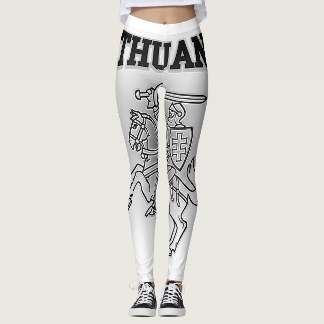 litauische Wappen Leggings (Vorderseite)