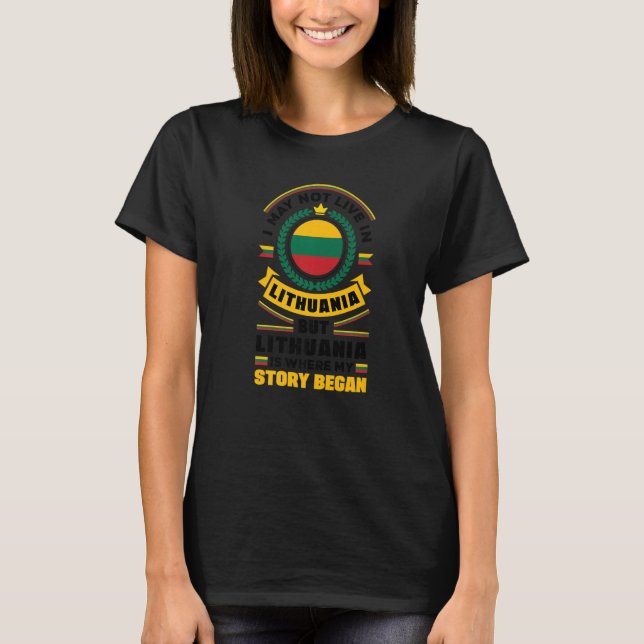 litauischer litauischer Flaggenkatalog T-Shirt (Vorderseite)