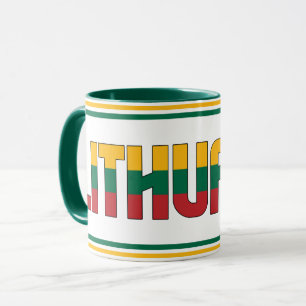 Litauischer Nationalflagge Patriotischer Kaffee Tasse