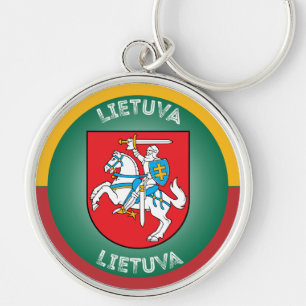 Litauisches Erbe-Emblem Schlüsselanhänger