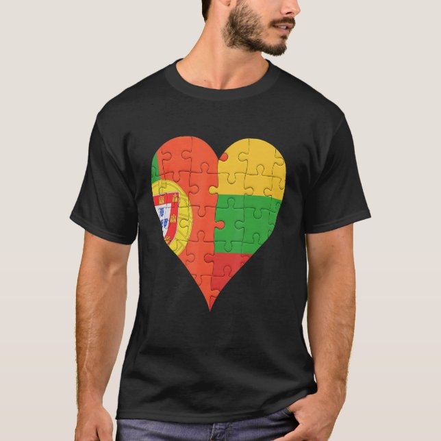 Litauisches Flaggenherz T-Shirt (Vorderseite)