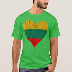 Litauisches Herz Litauische Flagge Litauische Wurz T-Shirt