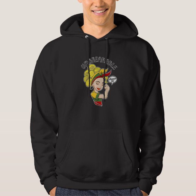 Litauisches Mädchen unbrechbar I Heritage Litauen Hoodie (Vorderseite)