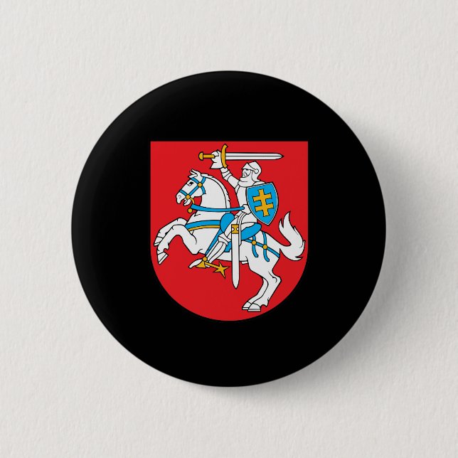 litauisches Wappen Button (Vorderseite)