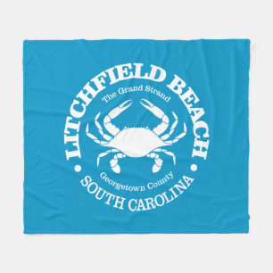Litchfield Beach (Krabbe) Fleecedecke