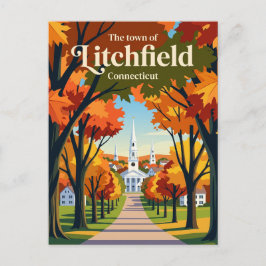 Litchfield Connecticut Postkarte