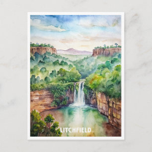 Litchfield Nationalpark Wasserfarbenmalerei Postkarte