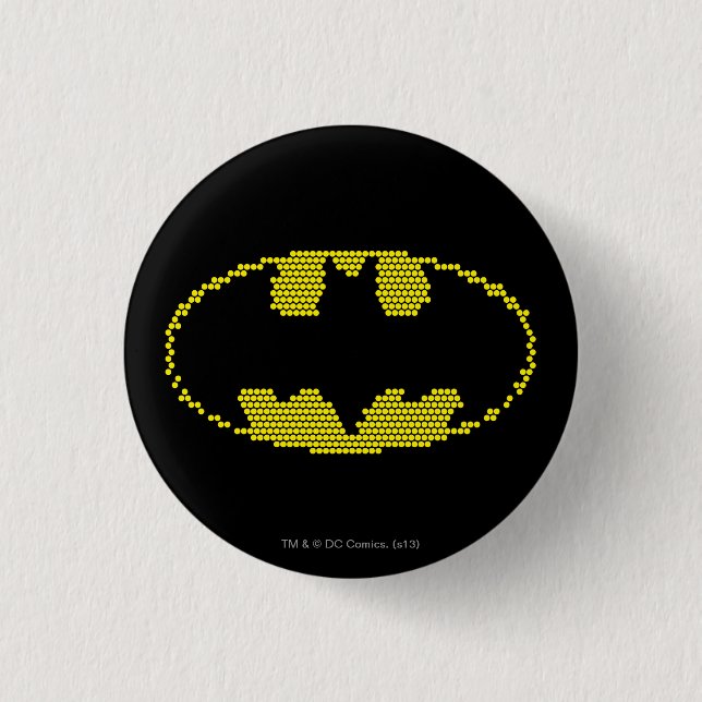 Lite-Brite-Bat-Emblem Button (Vorderseite)
