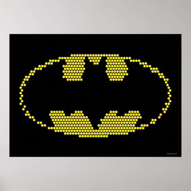 Lite-Brite Bat Emblem Poster (Vorne)